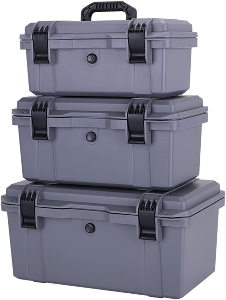 Portable Tool Box Portable Tool Box Organizer, Plastic Small Tool Box with Latch and Removable Tray, Lockable Tool Storage Box Small Parts Box (Size : 36 * 17 * 17cm)