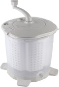 Portable Mini Washing Machine, 1200RPM Fast Dry Manual Hand Clothes Washer, Small Clothes Folding Washing Machine for Underwear Baby Clothes Socks (Nordic Grey)