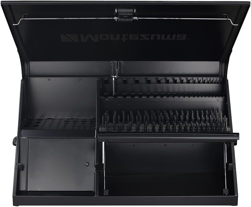Montezuma 41' x 18' Heavy Duty Steel Triangle Toolbox (steel, flat black)
