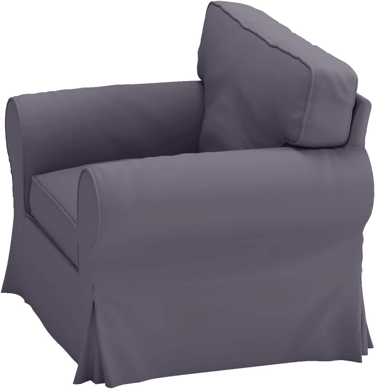 Heavy Duty UPPLAND (Not EKTORP) Sofa Cover Replacement Compatible with IKEA UPPLAND 3 Seat Sofa, Loveseat, Armchair, Sectional Corner, or Footstool Slipcover Only (Uppland Chair Dark Gray)