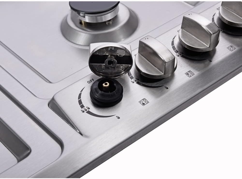 12' Gas Cooktop Dual Fuel 2 Sealed Burners Stainless Steel Drop-In Gas Stove DM223-SA01BZ Gas Hob