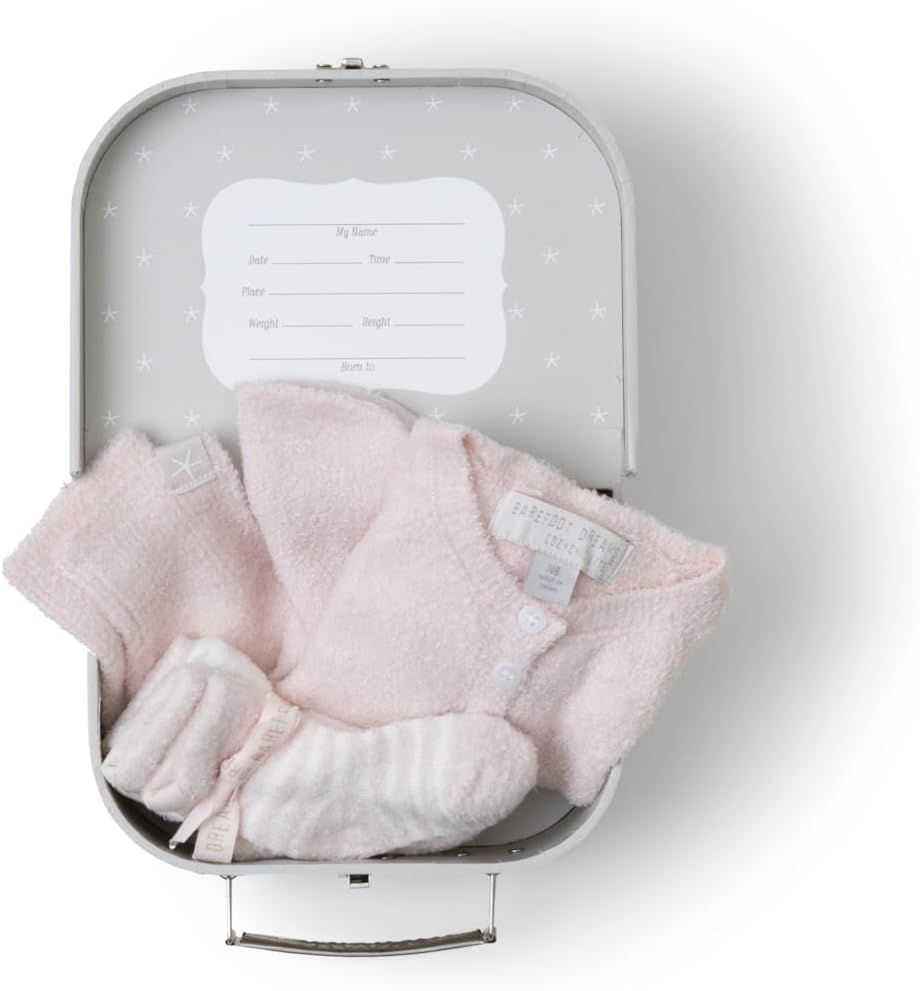 Barefoot Dreams® CozyChic Lite® Heirloom Newborn Set, Pink, 0-3 Months
