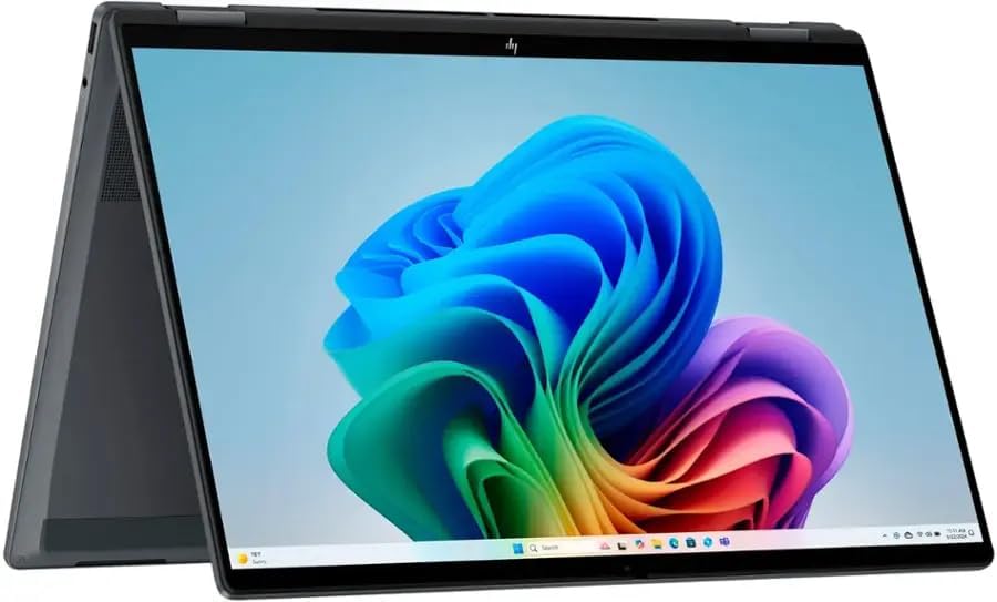 HP 2025 OmniBook X Flip 2-in-1 16' 2880x1800 Touchscreen Laptop 8-Core Intel Core Ultra 9 288V Arc Graphics 32GB LPDDR5 4TB SSD Thunderbolt 4 WiFi AX BT Webcam HDMI2.1 Backlit KB Windows 11 Pro