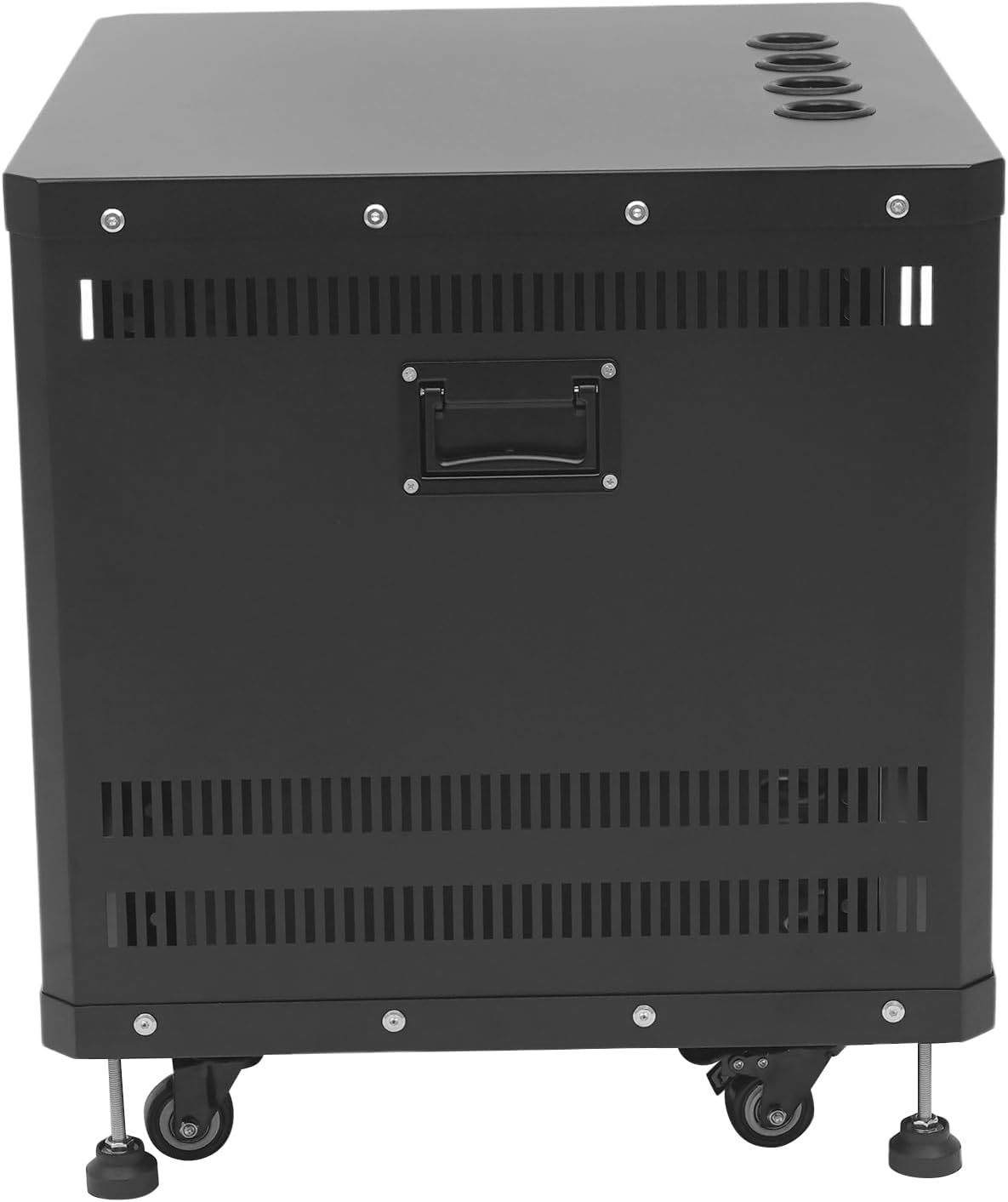 Network & Stereo Rack, 9U Steel Open Frame Home Studio Rack with Caster Wheels, Video Stage Stereo Equipment Storage Cabinet Stand On Wheels for Audio Video, Server and Network Gear
