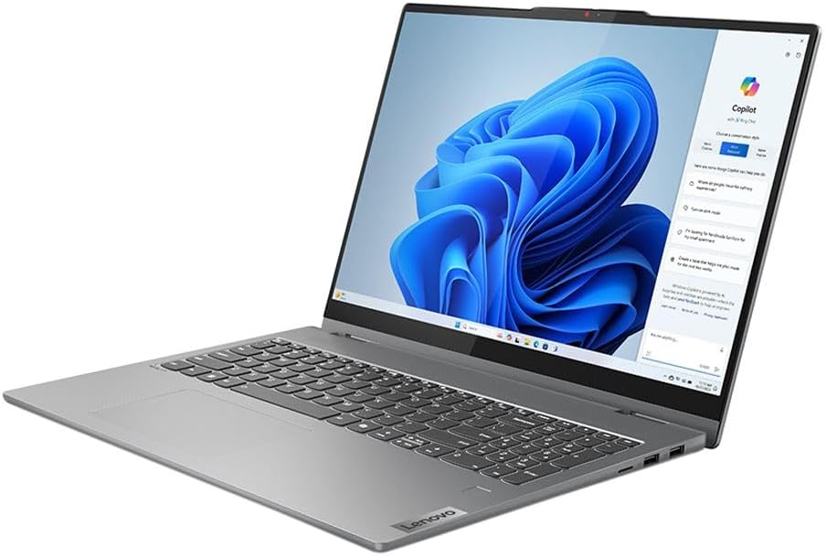 Lenovo IdeaPad 5 2-in-1 16IRU9 2025 Laptop 16' WUXGA IPS Touchscreen 10-Core Intel 7 150U 16GB LPDDR5 1TB SSD Intel Graphics Wi-Fi 6 Backlit Keyboard Fingerprint Stylus Pen Win11 Home w/ONT 32GB USB