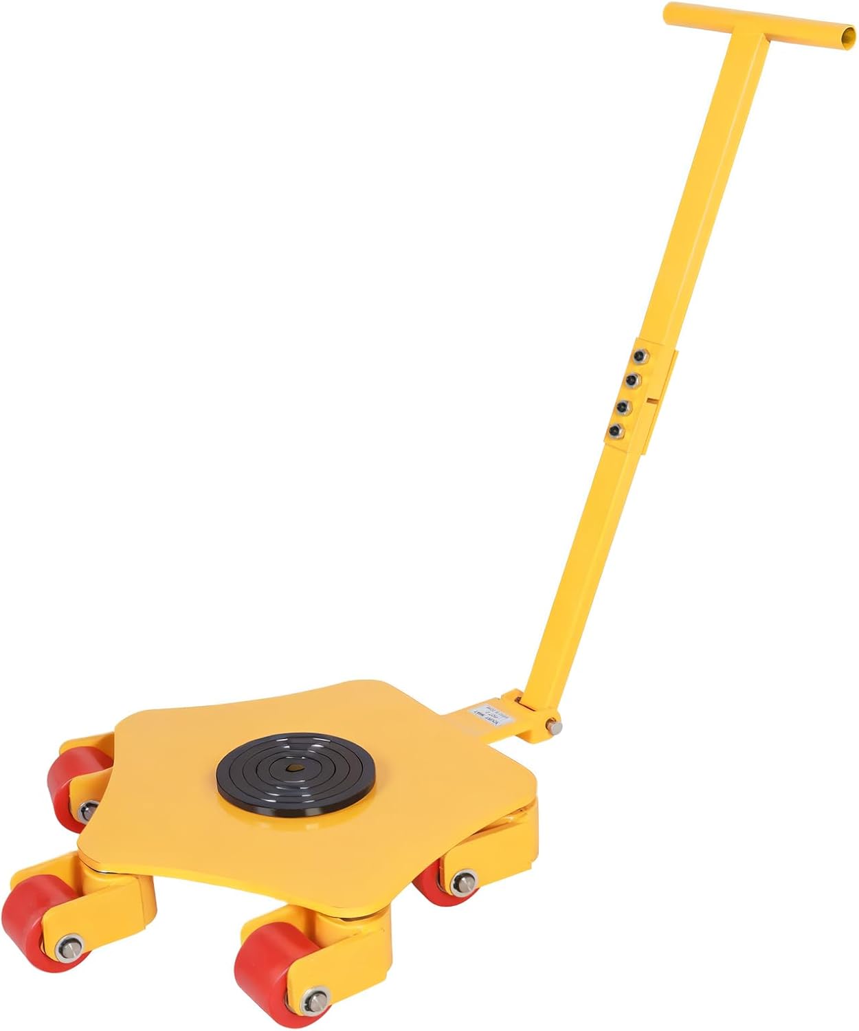 BIG RED Heavy Duty Industrial Equipment Moving Dolly with 5×360° Swivel Rollers - Ideal for Warehouse, Workshop, and Home Use - Non-Slip & Durable Machinery Skate - 5T Capacity