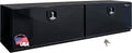 Buyers Products 1752815 Black Pro Series Steel Underbody Truck Box, 18x18x60 Inch, Durable Vehicle Tool Box for Storage and Organization