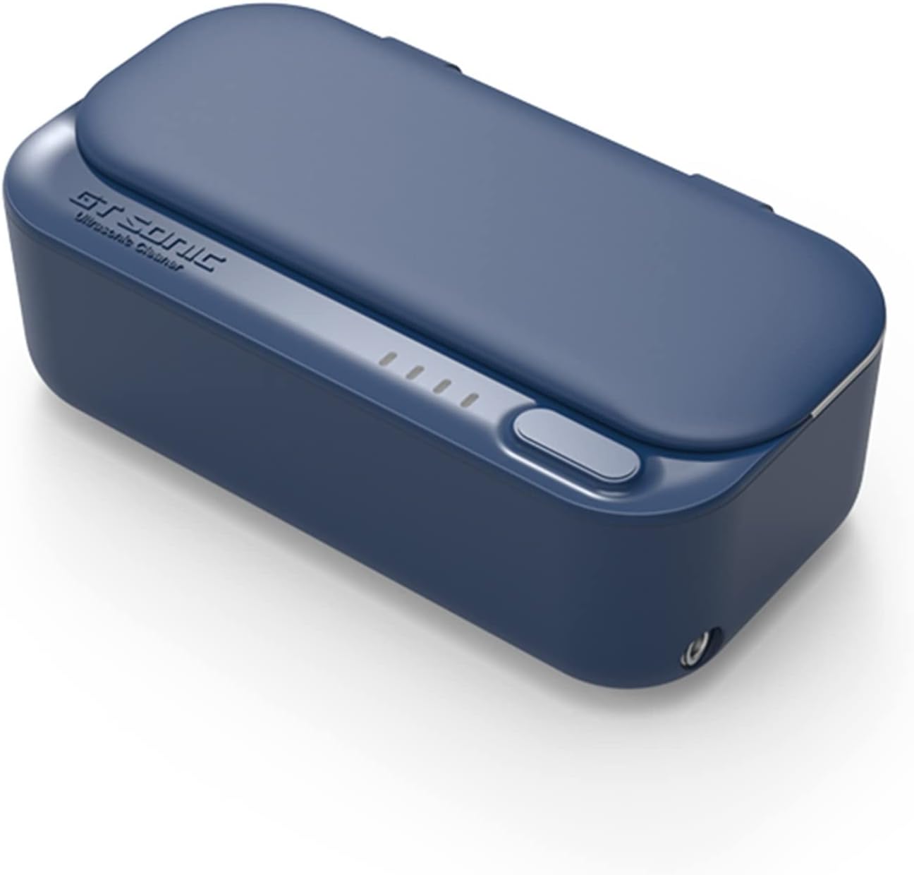 TXTC Small Ultrasonic Cleaner Solution Rechargeable Jewelry Cleaner,Ultrasonic Washing Machine for Jewellery, Watch, Glasses Cleaning,with Jewelry Basket-430ml (Color : Dark Blue)