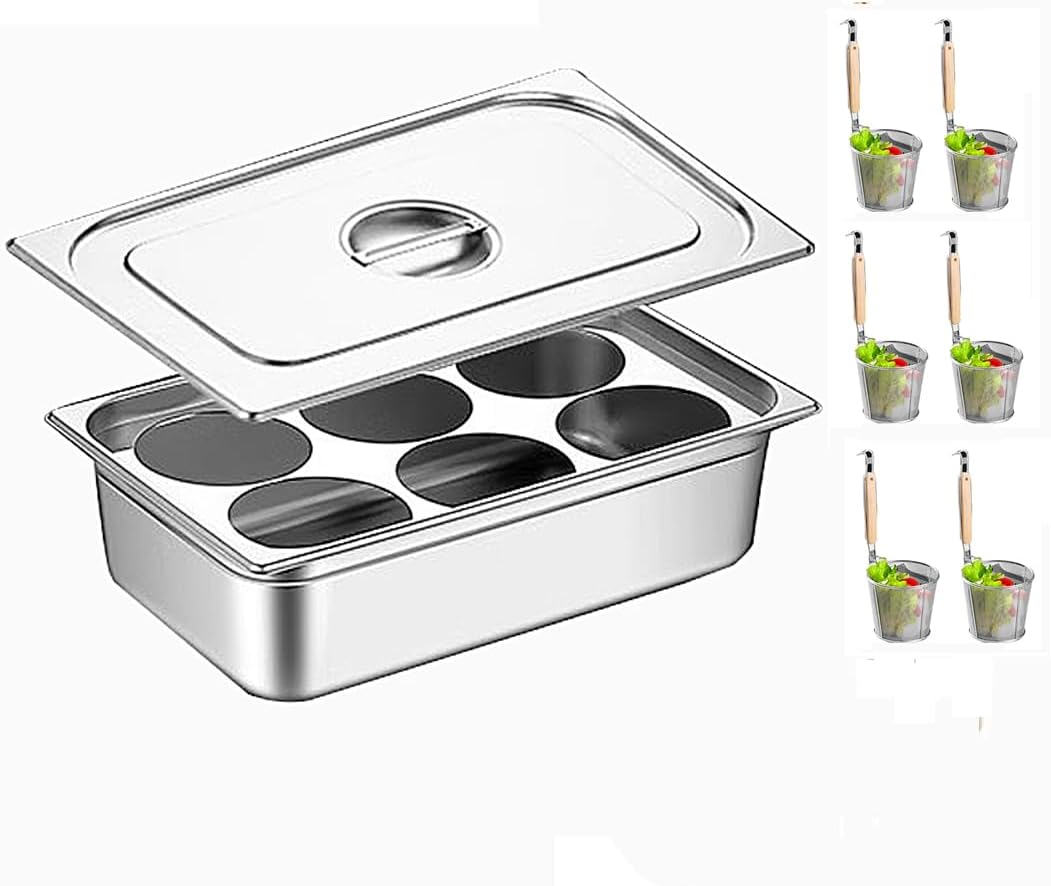 Stainless Steel with Divider and Colander Strainer,Cookware Stockpot Compatible with Induction,Ceramic,Glass,and Halogen Cooktops