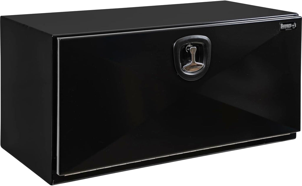 Buyers Products 1752800 Black Pro Series Steel Underbody Truck Box, 18x18x24 Inch, Durable Vehicle Tool Box For Storage and Organization