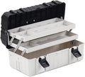 Portable Tool Box Multifunctional Portable Tool Storage Box Three-Layer Folding Hardware Plastic Tool Box Household Tool Parts Storage Box Small Parts Box (Color : 1)