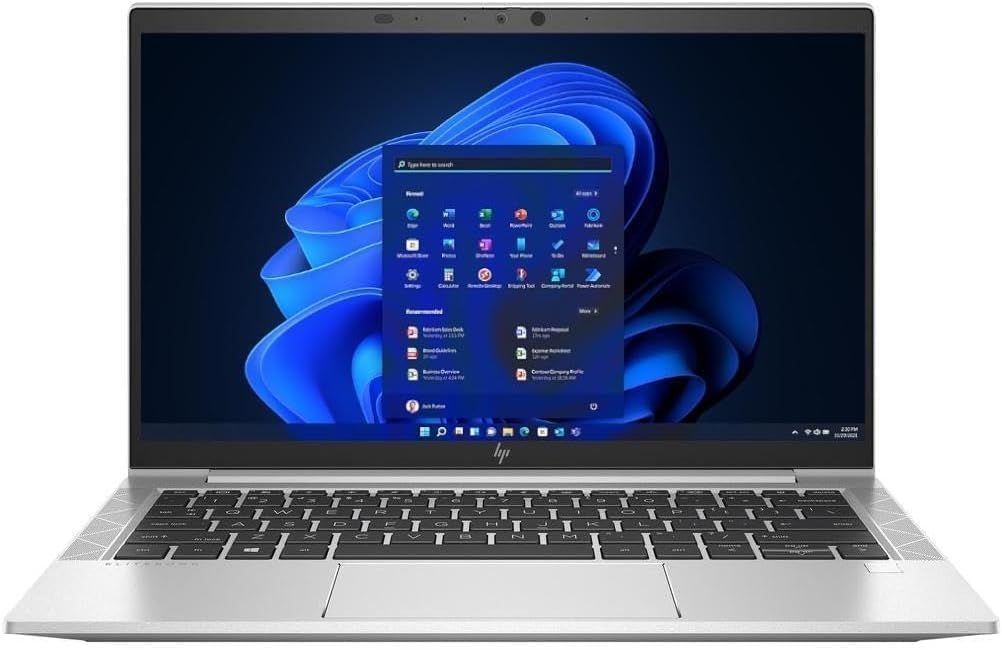 HP EliteBook 830 G8 13.3' FHD Laptop, Intel Core i7-1185G7, 3.0 GHz, 32GB RAM, 1TB SSD, Windows 11 Pro, Silver (Renewed)