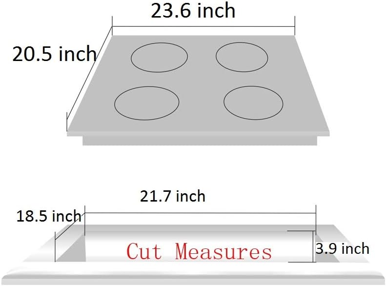 Deli-kit® 24 inch Gas Cooktop Dual Fuel Sealed 4 Burners Tempered Glass Gas Cooktop Drop-in Gas Hob DK145-A01S Gas Cooker
