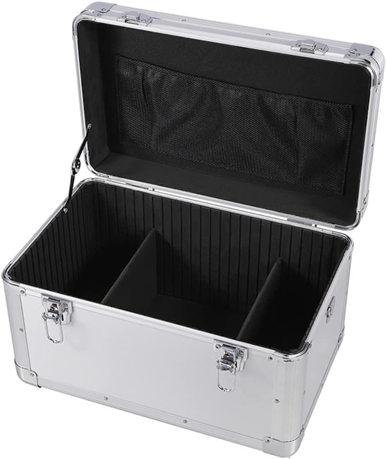 Portable Tool Box Hardware Toolbox Aluminum Carrying Case Toolbox Household Organizer Multi-Purpose Metal Case Small Parts Box (Color : 1)