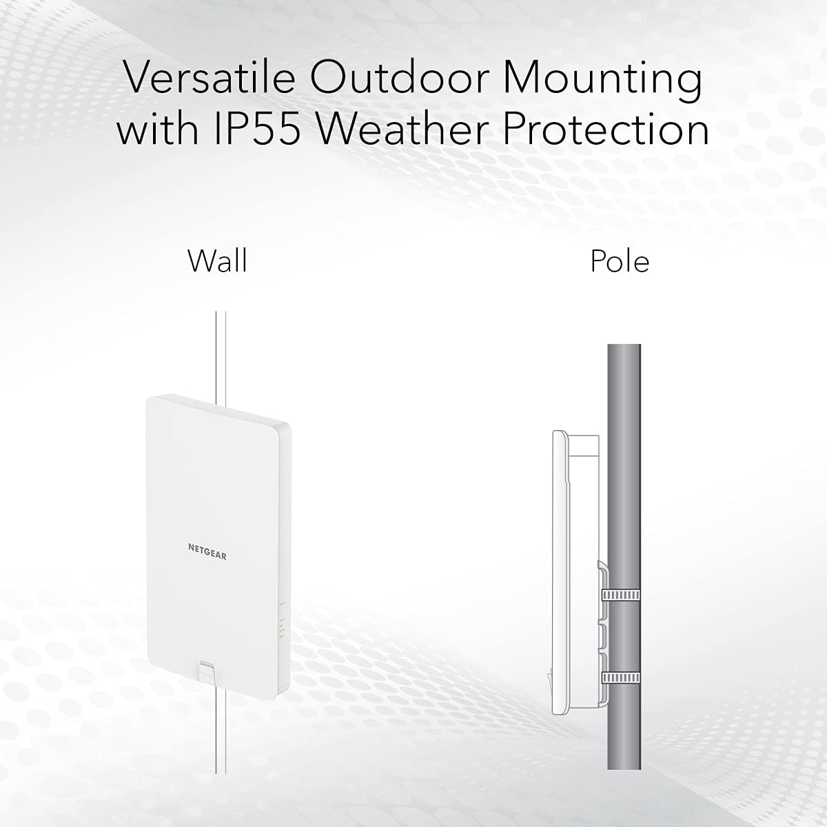NETGEAR Wireless Outdoor Access Point (WAX610Y) - WiFi 6 Dual-Band AX1800 Speed | Up to 200 Devices | 1x2.5G Ethernet Port | IP55 Weatherproof | 802.11ax | Insight Remote Management | PoE+ Powered