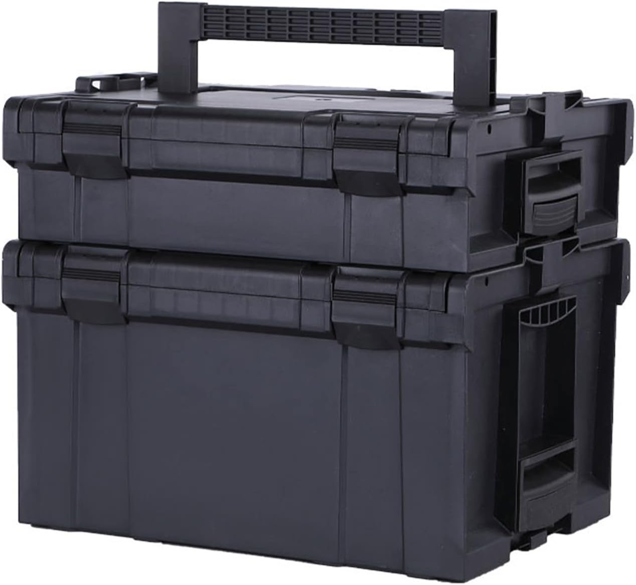 Portable Tool Box Portable Tool Box Organizers, Stackable Plastic Storage Toolbox, Multifunction Tool Case Organizer for Outdoor Home Small Parts Box (Size : Small+Large)