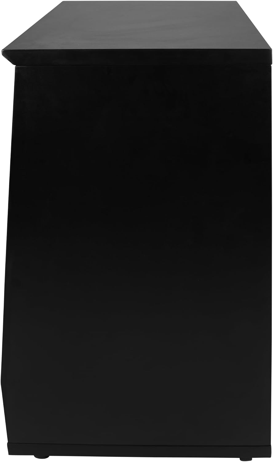 Gator Frameworks Elite Furniture Series 12U Angled Studio Rack with Locking Casters, Black Finish (GFW-ELITESTUDIORK12-BLK)