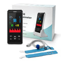 Pulse Oximeter Fingertip Infant Pulse Oximeter for Kids Overnight Continuous Pulse Oximeter Rechargeable Baby Oxygen Monitor Handheld Pulse Ox for SpO2 and Pulse Rate Continuous Baby Monitoring