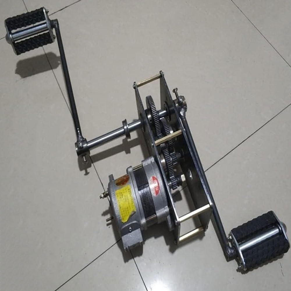 2000W 14V Pedal Generator, Portable Permanent Magnet Brushless Generator, High Power DIY Generator with Voltage Stabilizer for Emergency Charging