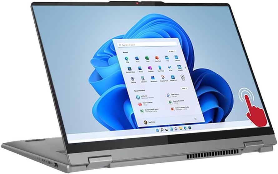 Lenovo IdeaPad 5 2-in-1 16IRU9 2025 Laptop 16' WUXGA IPS Touchscreen 10-Core Intel 7 150U 16GB LPDDR5 1TB SSD Intel Graphics Wi-Fi 6 Backlit Keyboard Fingerprint Stylus Pen Win11 Home w/ONT 32GB USB