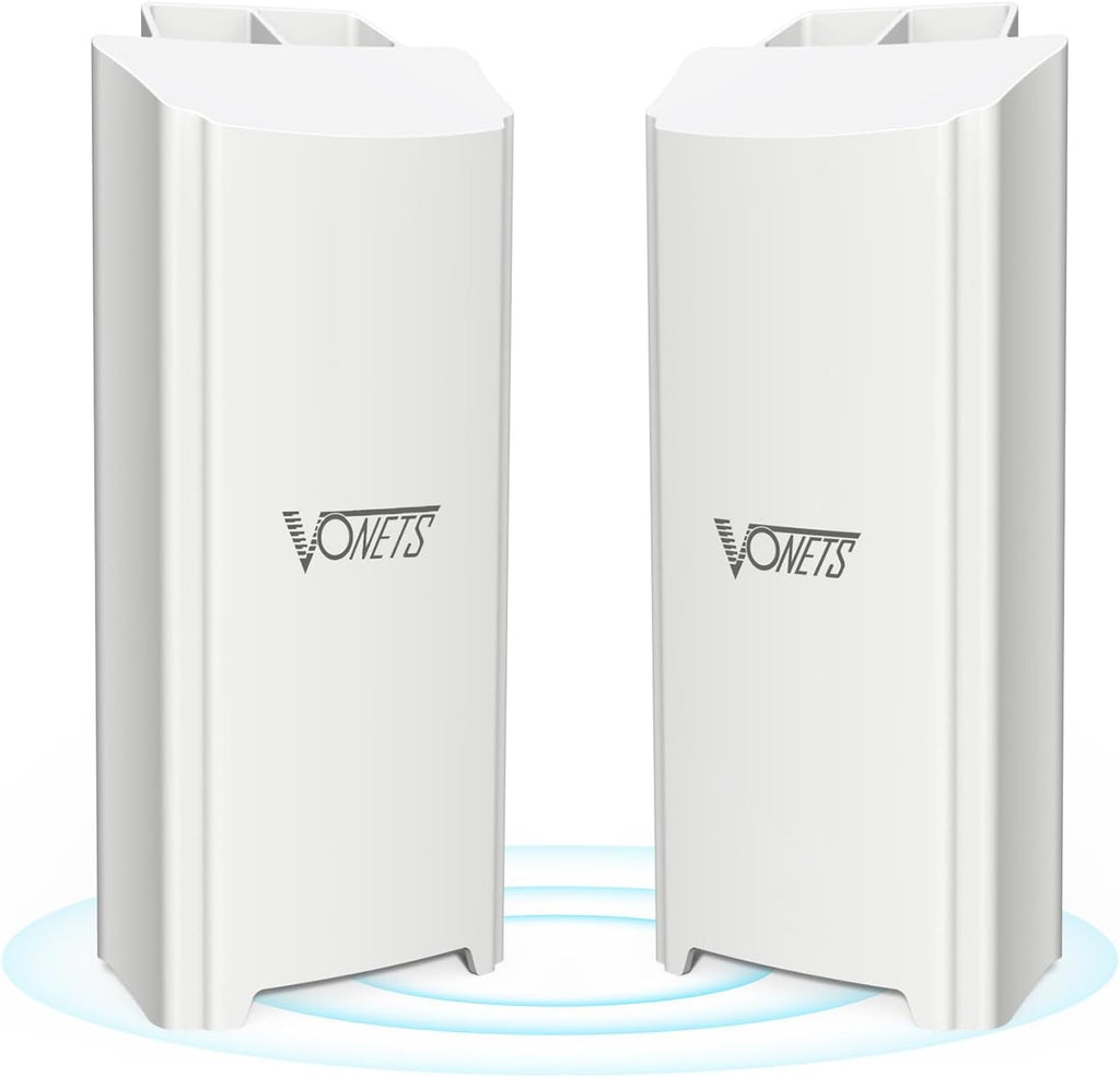 VBGO 5G WiFi Bridge Pair 5.8GHz Band Support Wireless Kit High Speed 1800Mbps Outdoor Connectivity Device High Bandwidth Applications Robust Performance for Reliable Internet Access