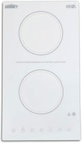 Summit 12' 2 Burner Electric Cooktop 115 Volt Radiant Cooktop, ADA Compliant, White- CR2B15T2W