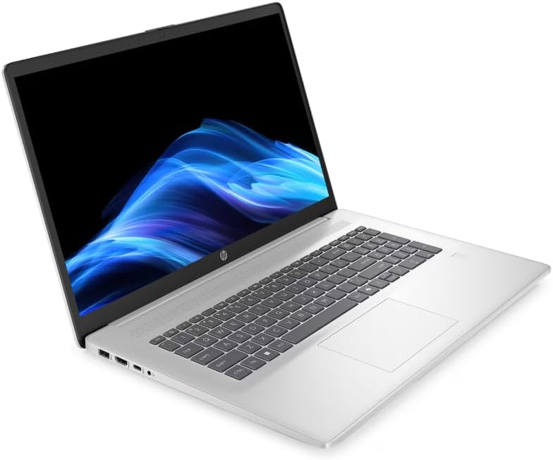 HP 17.3' AI Laptop, Intel Core Ultra 7 255U, 64GB DDR5, 2TB SSD, HD Touchscreen, Backlit Keyboard, Windows 11 Pro, Wi-Fi 6, Natural Silver