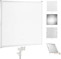 NEEWER Light Diffusion Panel Scrim Kit with Silver/White Reflector Film 35'x35' Foldable Frame with 5/8' Baby Pins Handle for C Stand 3 in 1 Diffuser for Studio Portrait Product Photography, SF9090F