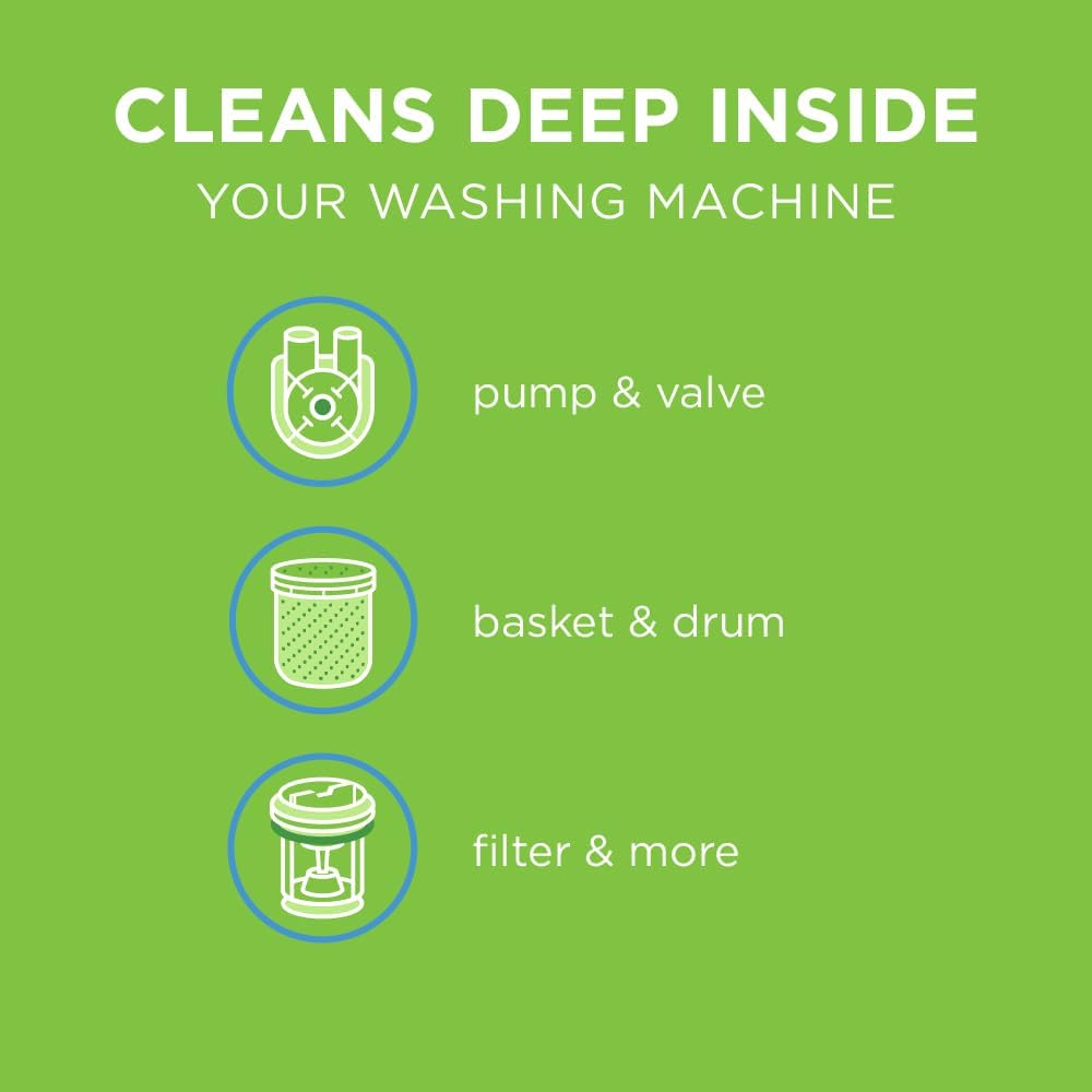 LB6504 650 CFM Variable-Speed 56-Volt Lithium-ion Cordless Leaf Blower 5.0Ah Battery & Affresh Washing Machine Cleaner, 6 Month Supply, Cleans Front Load and Top Load Washers
