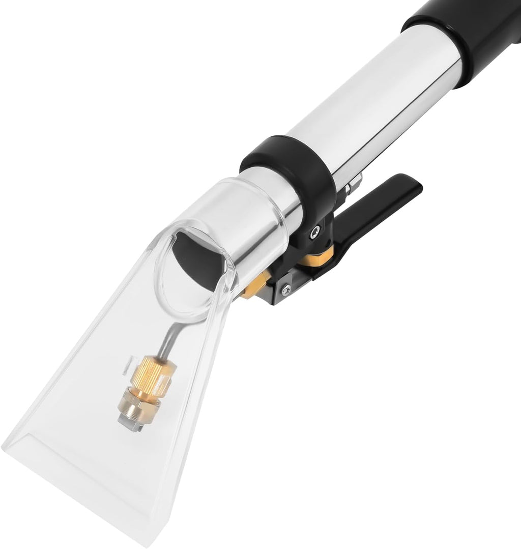 Commercial Carpet Cleaner Machine, 230mbar Heavy-Duty 10.6Gal Tank Stainless Steel Carpet Shampooer with 4 Attachments Wet/Dry Cleaner for Carpets/Sofa/Vacuuming 110V