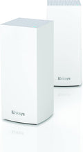 Linksys MX8000 Velop Mesh WiFi 6 System: AX4000, Tri-Band Wireless Network for Full-Speed Home Coverage, 5,400 sq ft Range (White, 2-Pack)