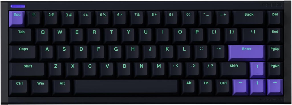 NuPhyX BH65 All-Aluminum Magnetic Switch Hot Swappable Gaming Keyboard,65% 68keys Adjustable Actuation Rapid Trigger Wired Custom Hall Effect Keyboard,PBT keycaps,8K Hz Polling Rate