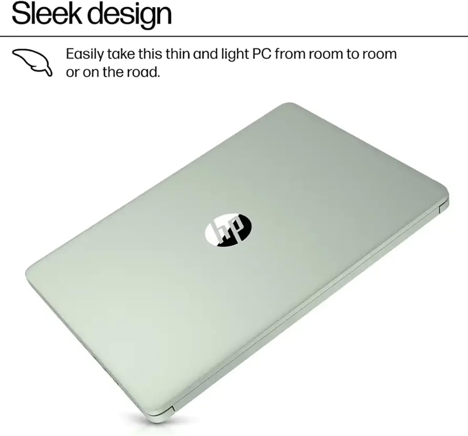 HP 2025 14' Everyday Laptop for Student & Business - 16GB RAM, 128GB UFS & 256GB SD Card • Intel Quad-Core N150 Processor • Ai Copilot • Win11 Pro • 1 Year Office 365 • w/Accessories (Green)