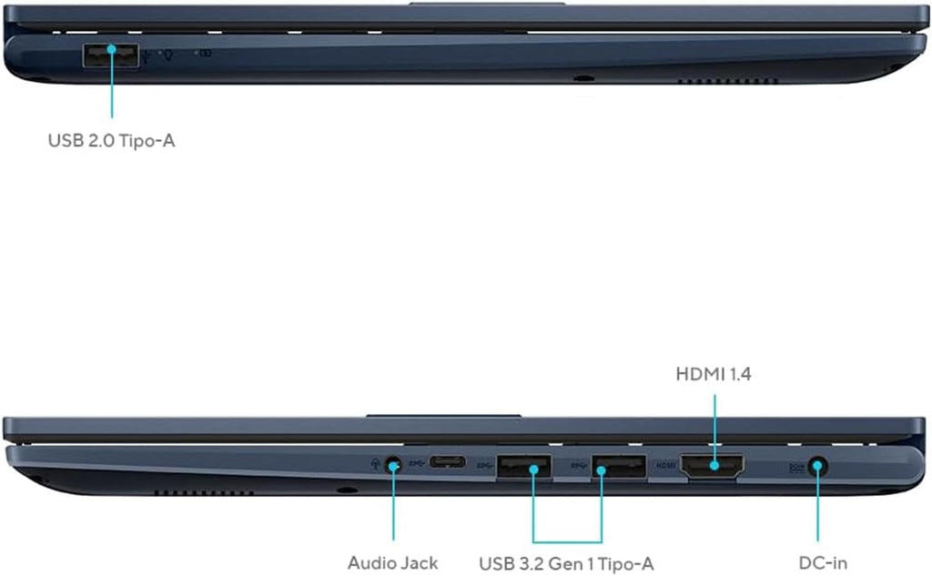 ASUS VivoBook Laptop | 24GB RAM | 1TB PCIe SSD Storage | 14' FHD Display | Intel 12th Generation 6 Core Processor | Bluetooth | HDMI | Thin & Light | Windows 11 | w/WOWPC Recovery USB