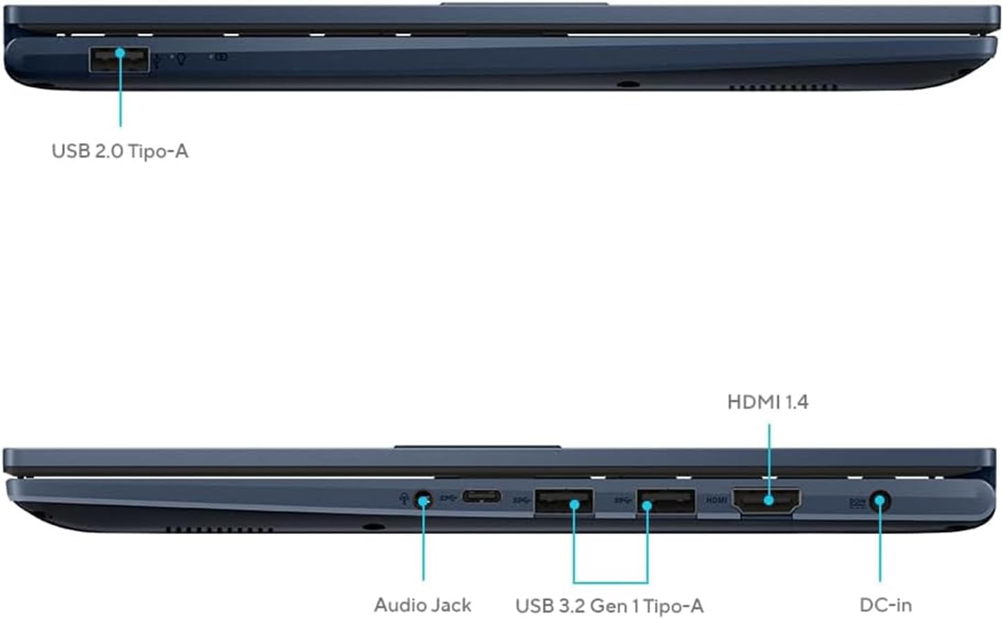 ASUS VivoBook Laptop | 40GB RAM | 2TB PCIe SSD Storage | 14' FHD Display | Intel 12th Generation 6 Core Processor | Bluetooth | HDMI | Thin & Light | Windows 11 | w/WOWPC Recovery USB