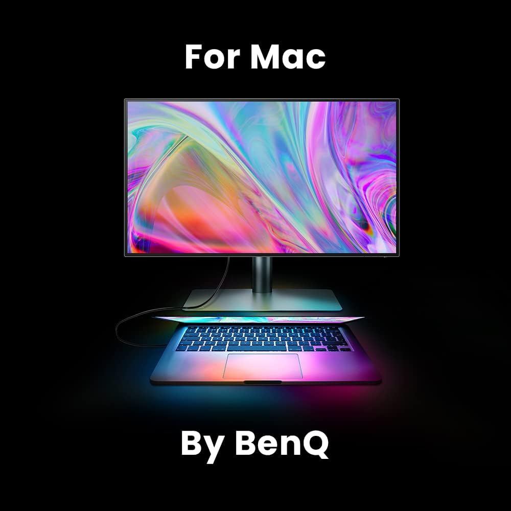 BenQ PD2506Q Designer Monitor (AQCOLOR Technology, 25-Inch, QHD, IPS, P3 Wide Color, USB-C Charging, DP/HDMI, KVM, HDR 400, Adjustable Height) Compatible with MacBook
