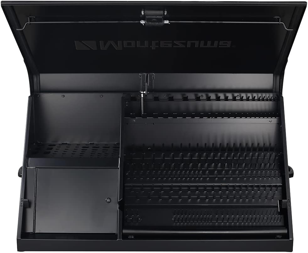 Montezuma 41' x 18' Heavy Duty Steel Triangle Toolbox (steel, flat black)