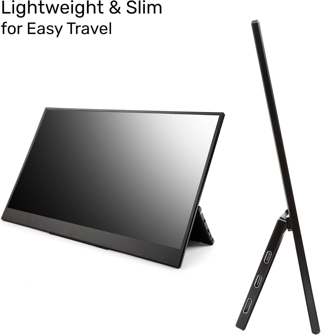 SideTrak Solo Pro 15.8' Portable Monitor for Laptop | FHD 1080P LED IPS Dual Display w/Anti-Glare Screen, USB & Mini HDMI, Laptop Monitor Extender for Mac, PC, Chrome, HDR & Speakers