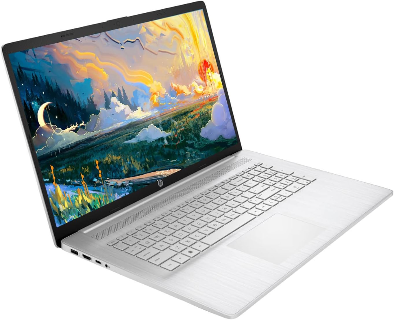 HP 17 Laptop, 17.3' HD+ Display, 11th Gen Intel Core i3-1125G4 Processor, 8GB RAM, 512GB SSD, Wi-Fi, HDMI, Webcam, Windows 11 Home, Silver