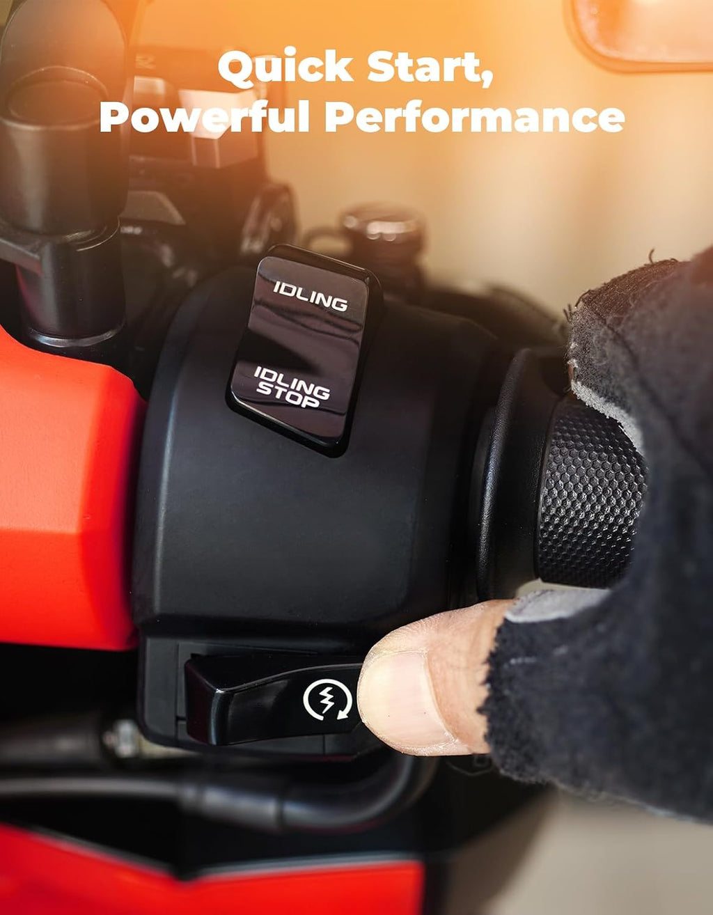 KEMIMOTO Lithium Motorcycle Battery YTX20L-BS/YTX24HL-BS LiFePO4 Lithium Battery 12v 12Ah, Pre-Charged Powersports Battery, with 2 Universal-Fit EVA Spacers, Compatible with ATV UTV Motorcycle