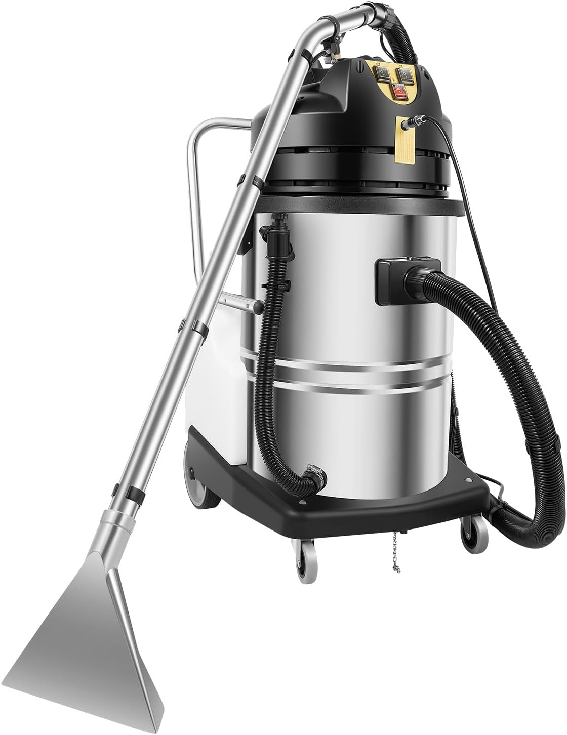 Bepritm 2110W Pro Commercial Carpet Cleaner, 110V Stainless Steel Shampooer, Portable Vacuum Washing Machine for Carpets/Sofas/Car Detailing (Sent in 2 packages) (60L)