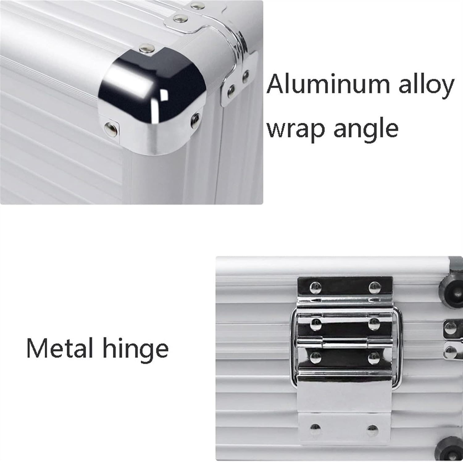 Portable Tool Box Portable Aluminum Hard Tool Box Multifunctional Password Storage Tool Box Suitcase with Handle Storage Box Small Parts Box (Size : 40.5 * 28.5 * 12.5CM)