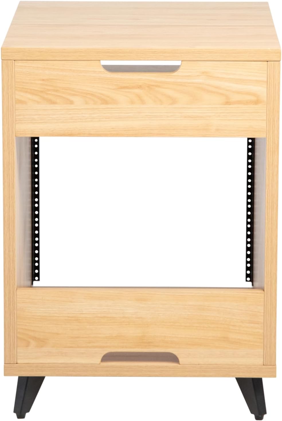 Gator Frameworks Elite Series 10U Studio Rack Desk with Slide-Out Tray and Rear Cable Passthrough, Natural Maple Finish (GFW-ELITEDESKRK-MPL)
