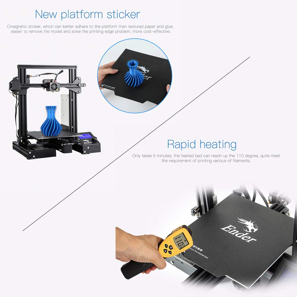 Creality Ender 3 3D Printer with Ender 3 4010 Extruder Hotend Fans