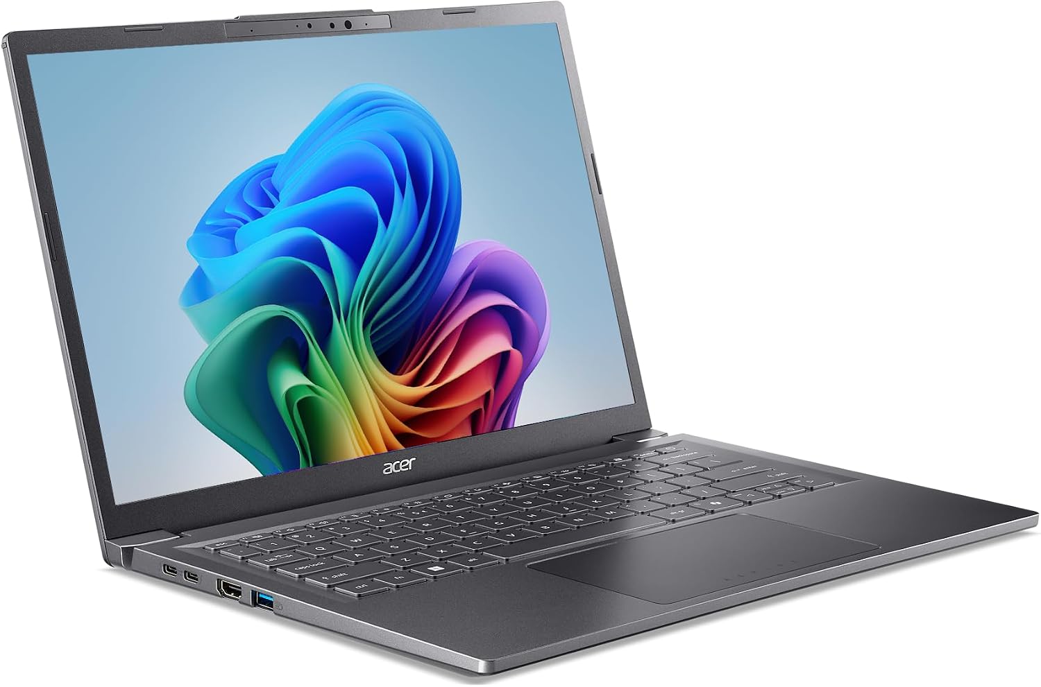 acer Aspire 14 AI Copilot+ PC | 14' WUXGA Display | Intel Core Ultra 5 Processor 226V | NPU: Up to 40 Tops - GPU: Up to 53 Tops | Intel ARC 130V | 16GB LPDDR5X | 512GB SSD | Wi-Fi 6E | A14-52M-51S1