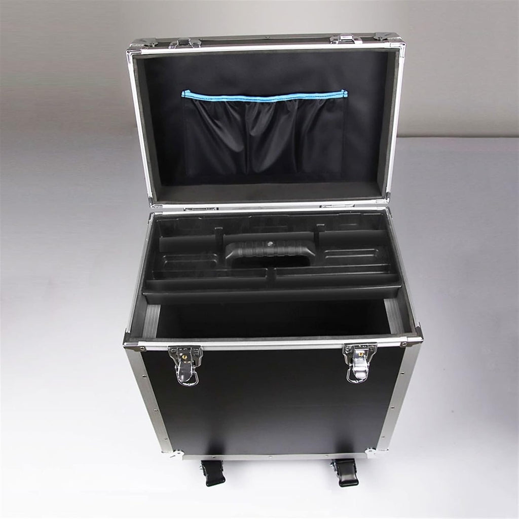 Portable Tool Box Tool Box Rolling Tool Box with Wheels, Deep Box Organizer with Telescoping Handle and Lock, Multipurpose Storage Box Small Parts Box