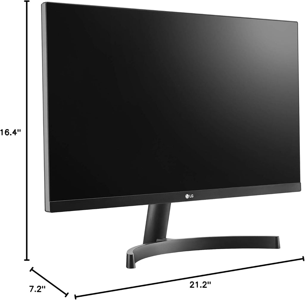 LG 24ML600M-B Monitor 24' FHD (1920 x 1080) IPS Display, 3-Side Borderless Design, Radeon FreeSync, Dual HDMI, OnScreen Control - Black