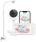 NETVUE Peekababy Baby Camera Monitor Video - Baby Monitor with Camera and Audio, 5' Display, 2-Way Talk, 4 in 1 Bracket Meets The Needs in All Scenarios, Smart Phone App, Cry Detection