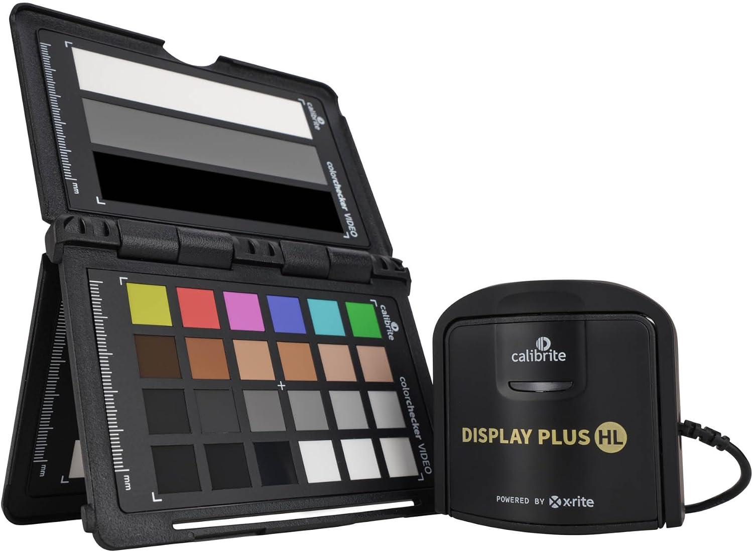 Calibrite Video Photo Kit with Display Plus HL Colorimeter and ColorChecker Passport Video 2, 10,000 Nit Monitor Calibration, Camera Reference System for Photo and Video Accuracy (CCPLHL-PPV2)