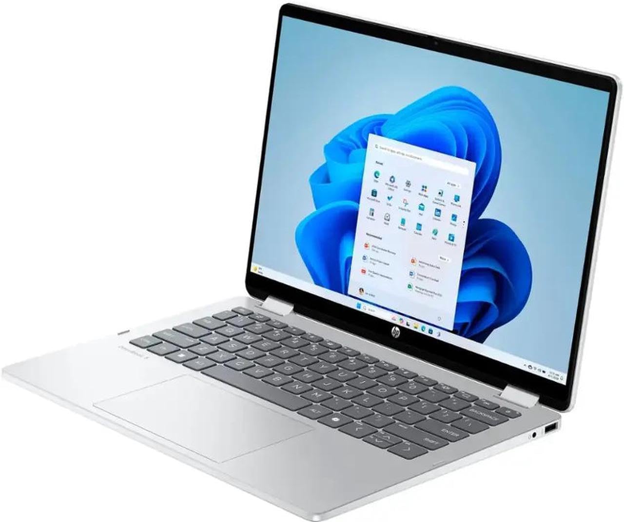 HP OmniBook 5 Flip 2-in-1 14' FHD+ Touchscreen Laptop, Intel Core 7 150U, Intel Graphics,16GB DDR5, 512GB SSD, Copilot, Backlit Keyboard, Win 11 Pro, Silver